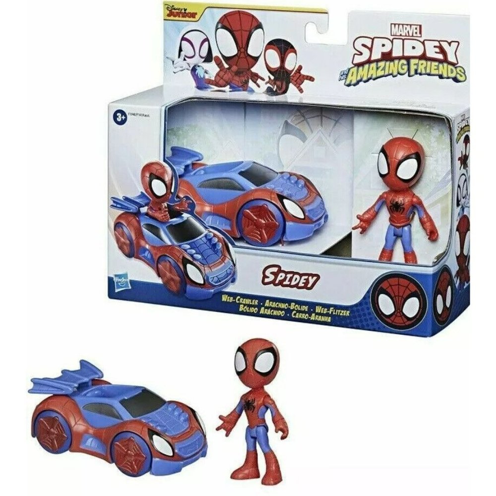 Marvel Spidey And His Amazing Friends Spidey Web Crawler Figure & Vehicle - Picture 1 of 8